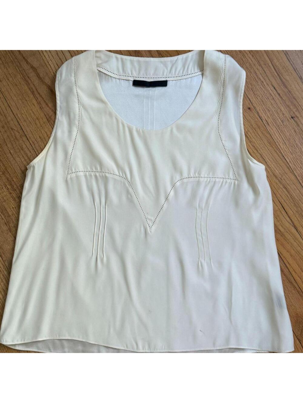 Jenni Kayne Women's Cream and White Blous